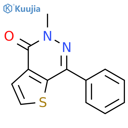 Thieno[2,3-d]pyridazin-4(5H)-one, 5-methyl-7-phenyl- structure