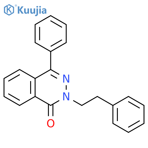 1(2H)-Phthalazinone, 4-phenyl-2-(2-phenylethyl)- structure