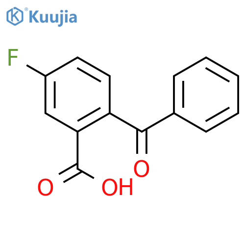 Benzoic acid, 2-benzoyl-5-fluoro- structure