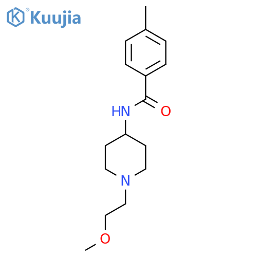 N-1-(2-methoxyethyl)piperidin-4-yl-4-methylbenzamide structure