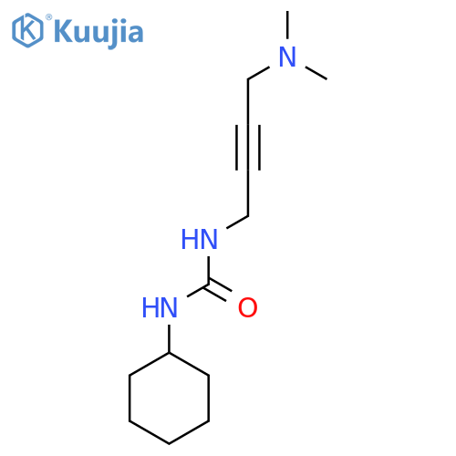 1-Cyclohexyl-3-(4-(dimethylamino)but-2-yn-1-yl)urea structure