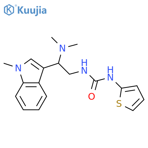 3-2-(dimethylamino)-2-(1-methyl-1H-indol-3-yl)ethyl-1-(thiophen-2-yl)urea structure