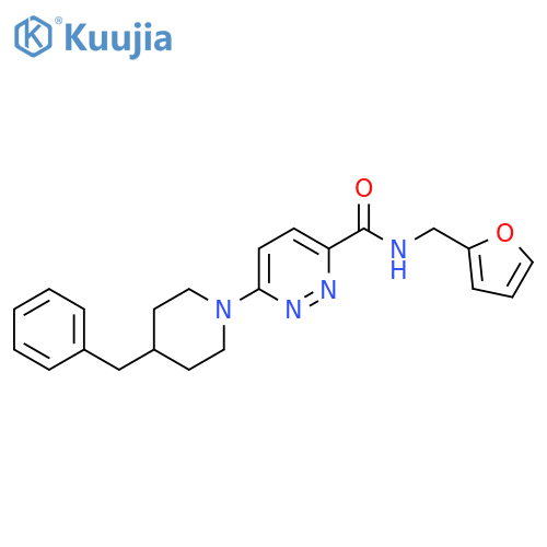 6-(4-benzylpiperidin-1-yl)-N-(furan-2-yl)methylpyridazine-3-carboxamide structure