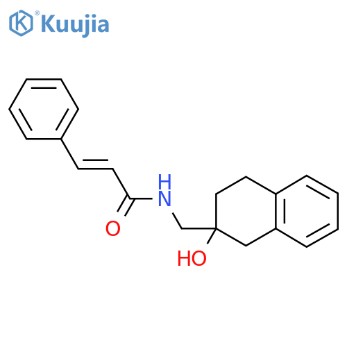 (2E)-N-(2-hydroxy-1,2,3,4-tetrahydronaphthalen-2-yl)methyl-3-phenylprop-2-enamide structure