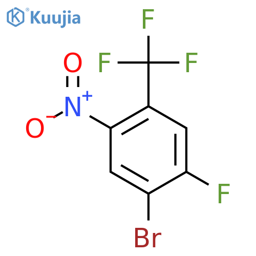 1-Bromo-2-fluoro-5-nitro-4-(trifluoromethyl)benzene structure