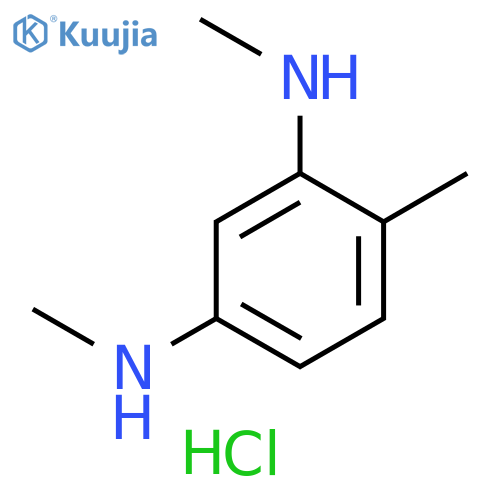 1-N,3-N,4-trimethylbenzene-1,3-diamine dihydrochloride structure