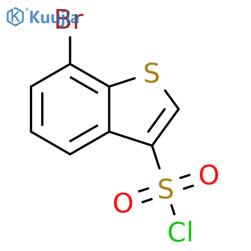 7-bromo-1-benzothiophene-3-sulfonyl chloride structure