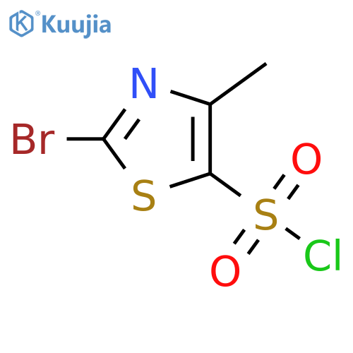 2-bromo-4-methyl-1,3-thiazole-5-sulfonyl chloride structure