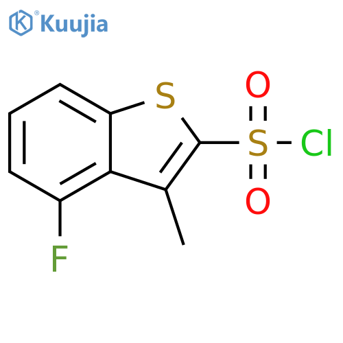4-fluoro-3-methyl-1-benzothiophene-2-sulfonyl chloride structure