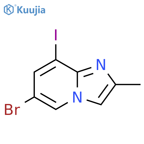 6-bromo-8-iodo-2-methyl-imidazo[1,2-a]pyridine structure