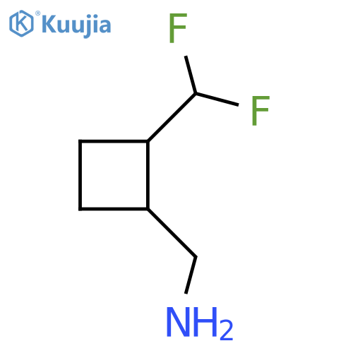 1-[2-(Difluoromethyl)cyclobutyl]methanamine structure