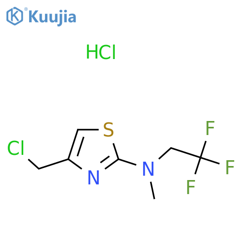 4-(Chloromethyl)-N-methyl-N-(2,2,2-trifluoroethyl)-1,3-thiazol-2-amine hydrochloride structure