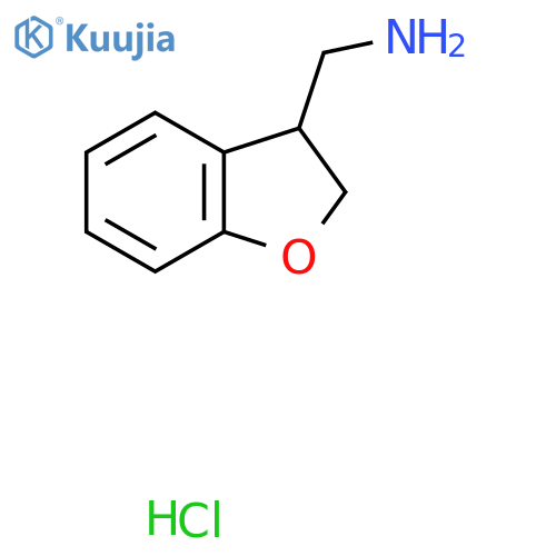 1-(2,3-dihydro-1-benzofuran-3-yl)methanamine hydrochloride structure