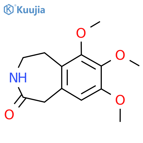 6,7,8-Trimethoxy-2,3,4,5-tetrahydro-1H-3-benzazepin-2-one structure