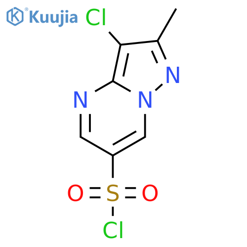 3-chloro-2-methylpyrazolo[1,5-a]pyrimidine-6-sulfonyl chloride structure