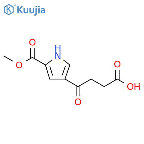 4-5-(methoxycarbonyl)-1H-pyrrol-3-yl-4-oxobutanoic acid structure