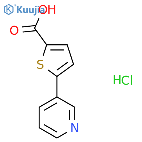 5-(Pyridin-3-yl)thiophene-2-carboxylic acid hydrochloride structure