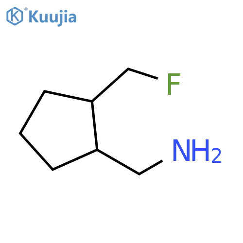 2-(fluoromethyl)cyclopentylmethanamine structure