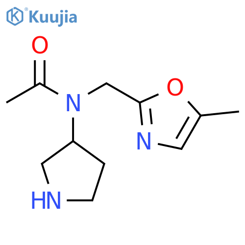 N-[(5-methyl-1,3-oxazol-2-yl)methyl]-N-(pyrrolidin-3-yl)acetamide structure