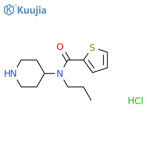 N-(piperidin-4-yl)-N-propylthiophene-2-carboxamide hydrochloride structure