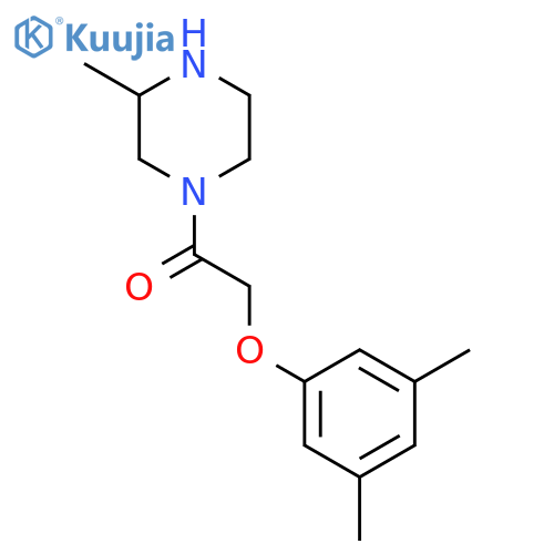 2-(3,5-dimethylphenoxy)-1-[(3R)-3-methylpiperazin-1-yl]ethan-1-one structure
