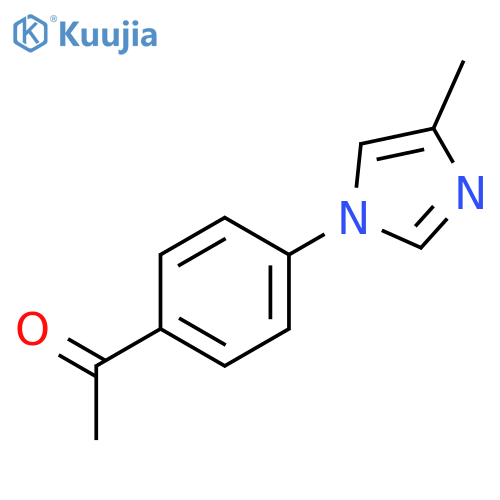 1-4-(4-methyl-1H-imidazol-1-yl)phenylethan-1-one structure