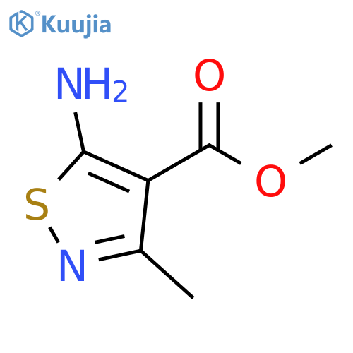 methyl 5-amino-3-methyl-1,2-thiazole-4-carboxylate structure