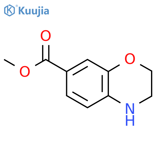 3,4-Dihydro-2H-benzo1,4oxazine-7-carboxylic acid methyl ester structure