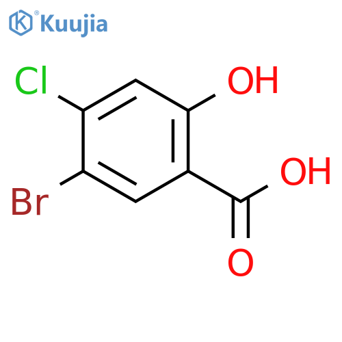 5-Bromo-4-chloro-2-hydroxybenzoic acid structure
