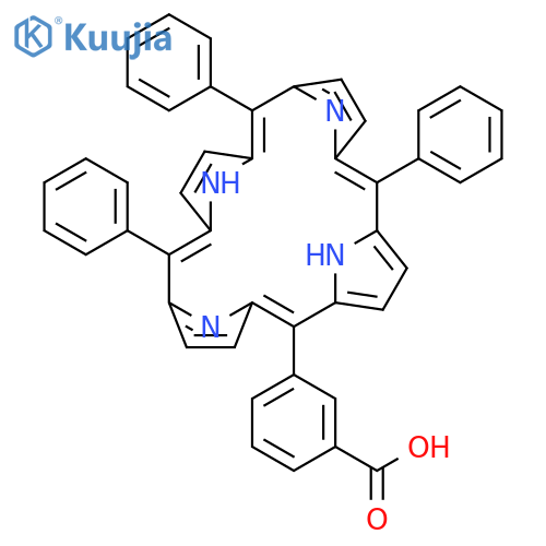 Benzoic acid, 3-(10,15,20-triphenyl-21H,23H-porphin-5-yl)- structure