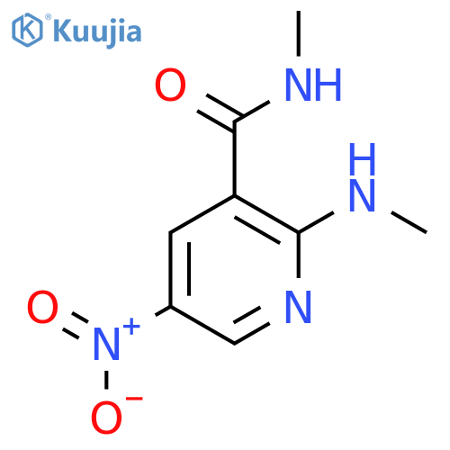 N-Methyl-2-(methylamino)-5-nitronicotinamide structure