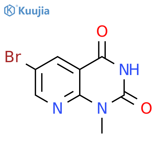 Pyrido[2,3-d]pyrimidine-2,4(1H,3H)-dione, 6-bromo-1-methyl- structure