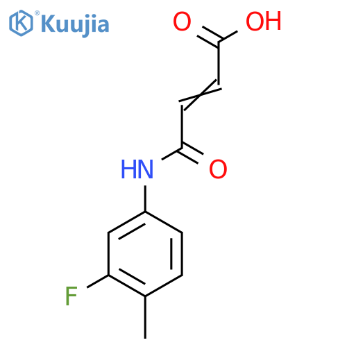 4-(3-Fluoro-4-methylanilino)-4-oxobut-2-enoic acid structure