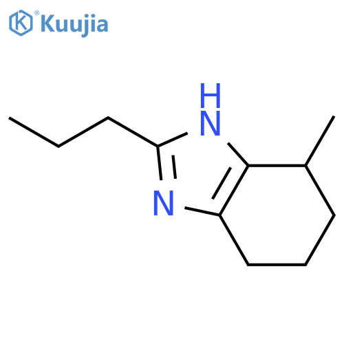 1H-Benzimidazole, 4,5,6,7-tetrahydro-4-methyl-2-propyl- structure
