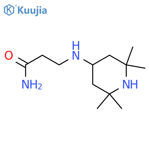 N3-(2,2,6,6-Tetramethyl-4-piperidinyl)-beta-alaninamide structure