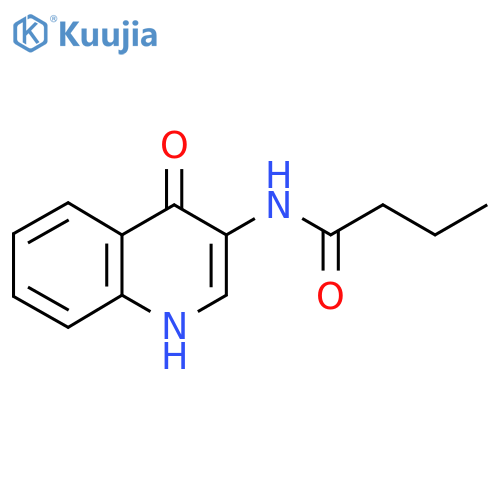 N-(4-hydroxyquinolin-3-yl)butyramide structure