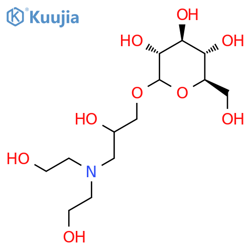 D-Glucopyranoside, 3-[bis(2-hydroxyethyl)amino]-2-hydroxypropyl structure