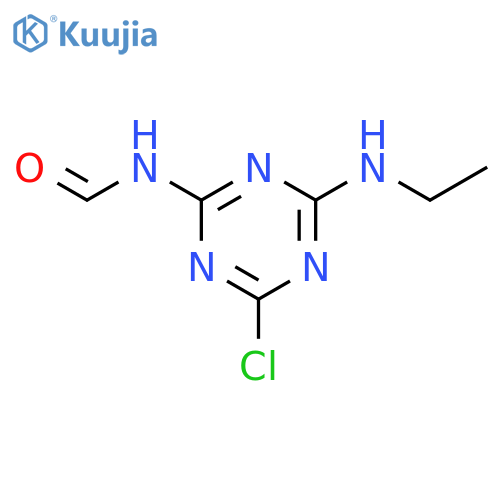 N-(4-Chloro-6-(ethylamino)-1,3,5-triazin-2-yl)formamide structure