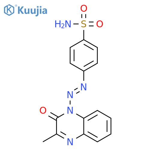 4-[(E)-(3-Methyl-2-oxoquinoxalin-1(2H)-yl)diazenyl]benzene-1-sulfonamide structure