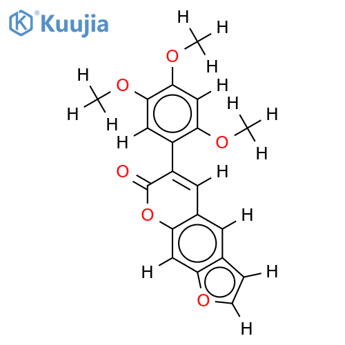 6-(2,4,5-Trimethoxyphenyl)-7H-furobenzopyran-7-one structure