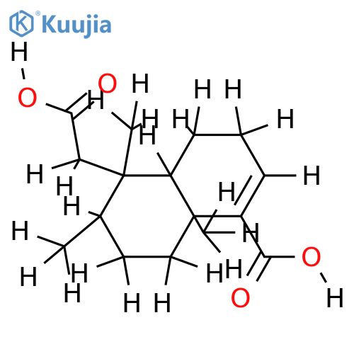 1-Naphthaleneacetic-5-carboxy-1,2,3,4,4a,7,8,8a-octahydro-1,2,4a-trimethyl acid structure