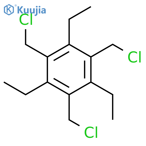 Benzene, 1,3,5-tris(chloromethyl)-2,4,6-triethyl- structure