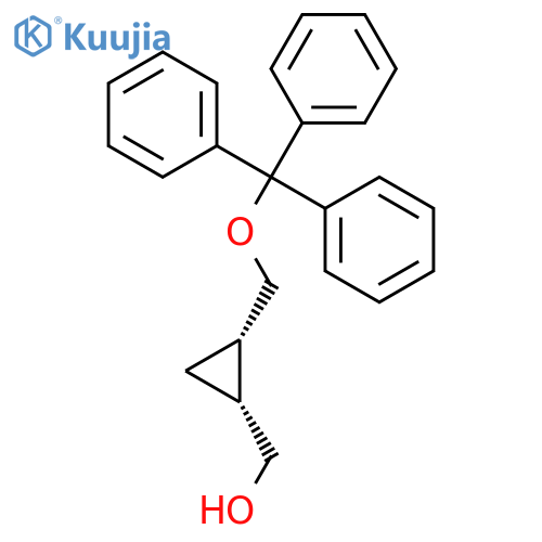 CYCLOPROPANEMETHANOL, 2-[(TRIPHENYLMETHOXY)METHYL]-, (1R-CIS)- structure