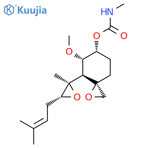 [(3R,4S,5S,6R)-5-Methoxy-4-[(2R,3R)-2-methyl-3-(3-methylbut-2-enyl)oxiran-2-yl]-1-oxaspiro[2.5]octan-6-yl] N-methylcarbamate structure