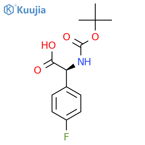 Boc-(S)-2-amino-2-(4-fluorophenyl)acetic Acid structure