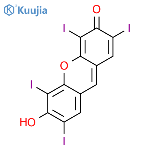 3H-Xanthen-3-one,6-hydroxy-2,4,5,7-tetraiodo- structure