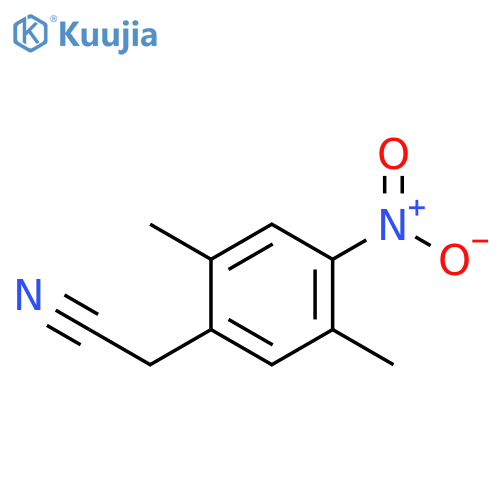 2-(2,5-dimethyl-4-nitrophenyl)acetonitrile structure