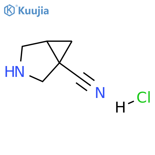 3-azabicyclo[3.1.0]hexane-1-carbonitrile hydrochloride structure