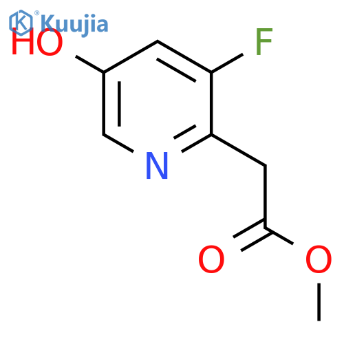 Methyl 2-(3-fluoro-5-hydroxypyridin-2-yl)acetate structure