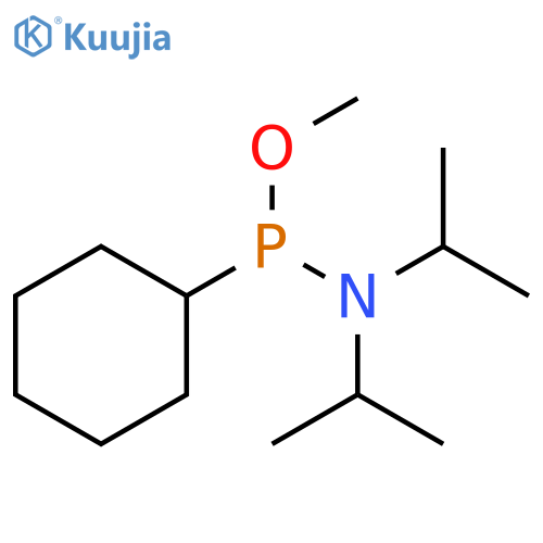Phosphonamidous acid, P-cyclohexyl-N,N-bis(1-methylethyl)-, methyl ester structure